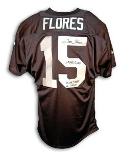Tom Flores Signed Oakland Raiders Throwback Jersey - 1st Raider QB, SB XV & SB XVIII Champs