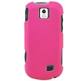 Crystal Hard PINK RUBBERIZZED Faceplate Cover Case Shield for SAMSUNG M910  ....