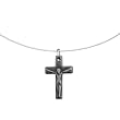 Hemalyke Crucifix Cross Choker Necklace