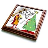 Rich Diesslins Funny Christmas Cartoons - Supermans Christmas - Trivets