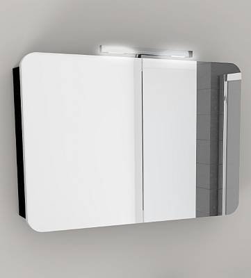 Idea Moon Spiegelschrank Grigio Seta (Seidengrau); 75