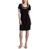 AGB Women's Beaded Beauty, Luminous Soft Best Black Dress All Occasion Spotlight Fashion