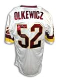 Neal Olkewicz Signed Washington Redskins White Throwback Jersey - 70 Greatest