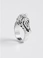 GUESS Zebra Head Ring - Size 7, SILVER (7)