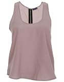 Back Zip Chiffon Crop Top.