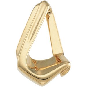 14K Yellow Gold Chain Slide