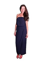 Strapless Rayon/Velvet Maxi Dress 