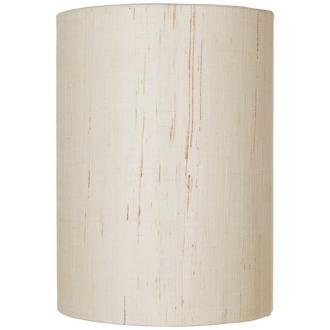 Ivory Linen Drum Cylinder Shade 8x8x11 (Spider)