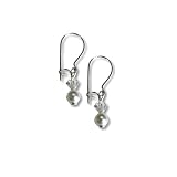 White Pearl and Crystal AB SWAROVSKI ELEMENTS Earrings Sterling Silver