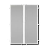 French Door Flyscreen - Hinged White