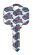 Columbus Blue Jackets Kwikset KW1 House Key