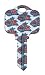 Columbus Blue Jackets Kwikset KW1 House Key
