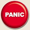 AutoCoaster ~ Panic ~ Tile Drink Coaster for car cupholder ~ code 073