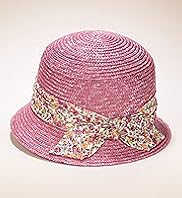 Per Una Floral Ribbon Cloche Hat