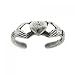 Sterling Silver Celtic Claddagh Adj. Heart Toe Ring