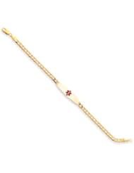 8 Inch 14k Gold Medical Jewelry Bracelet