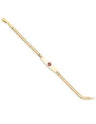 7 Inch 14k Gold Medical Jewelry Bracelet