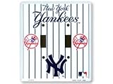 NY Yankees Double Light Switch Cover