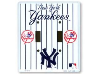 NY Yankees Double Light Switch Cover