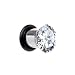 0 Gauge Stainless Steel Cubic Zirconia Plug