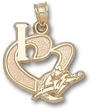 Washington Wizards "I Heart Logo" 3/4" 10K Charm/Pendant