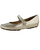 Bass - Bass Porto Gold Perforated Leather Mary Jane Flat