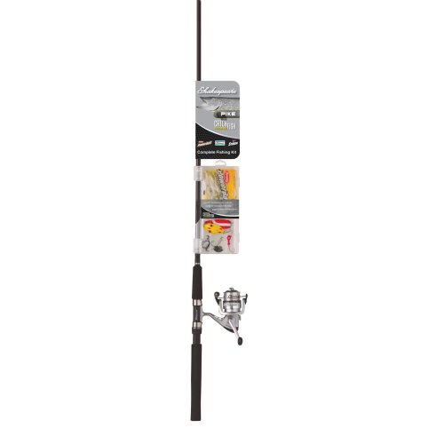 Shakespeare Catch More Fish - Pike MH Spinning Combo Kit, 6-Feet 6-Inch (Pack of 2)