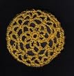 Curry Hair Net Crocheted Hair Bun Cover- LARGE