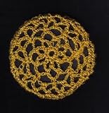 Curry Hair Net Crocheted Hair Bun Cover- LARGE