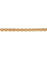 14KT Pink Wheat 2.5mm Necklaces Length = 20