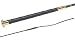 Reitgerte PVC-Griff mit goldfarbenem Design 110cm schwarz