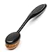 SHEENROAD Oval Makeup Brush Cosmetic Foundation Cream Powder Blush Brush (Black)