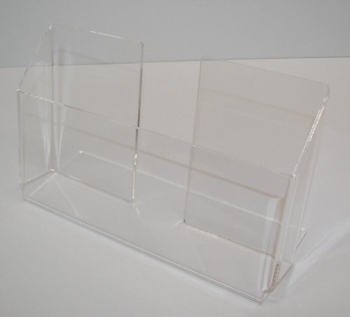 Lot of 5 - Clear Acrylic Free Standing Brochure Holders 8.75" X 5.25" (Landscape)