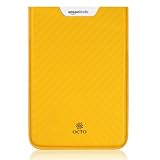 OCTO Faux Leather Kindle Sleeve (Fits 6" Display, Latest Generation Kindle) - Yellow