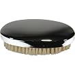 Kingsley Military Hair Brush, Natural Bristle Silver Plated Engravable Back