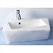 Whitehaus Collection S072 China Above Mounted Escher Torto Distorted Rectangular Bath...