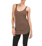 Michael Stars Casual Cotton Slub Scoop Neck Tank, One Size, Cola