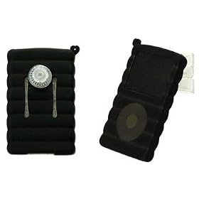 Silicon Skin Case for Apple Ipod Video 30gb Mp3 Player (Black Curve)