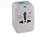 Produkt-Bild: Reiseadapter universal auf universal, f&uuml;r Afrika, Begien, China, Dubai, D&auml;nemark, Gro&szlig;britanien, Hongkong, Indien, Jamaika, Karibik, Kuba, Malta, Monaco, Norwegen, &Ouml;sterreich, Portugal