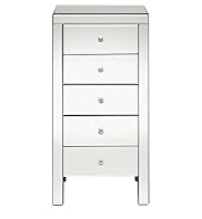 Mirrored 5-Drawer Chest