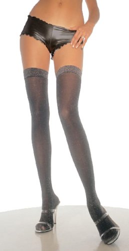 Lurex Opaque Thigh Highs by Leg Avenue