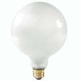 150 Watt - G40 - White - 5 in. Dia. - 120 Volt - 4000 Life Hours - Decorative Globe - Medium Base - Satco S3004