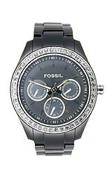 Fossil Stella Black Chrono Watch Watch