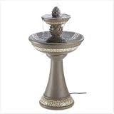 Mosaic Courtyard Garden Faux Granite Finish Fountain