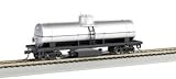 Bachmann Trains Track Cleaning Tank Car-Unlettered-Silver-Ho Scale