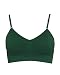 Green Seamless Sports Bra Adjustable Strap Included Removable Bra Cups