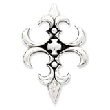 Sterling Silver Antiqued Gothic Cross Pendant