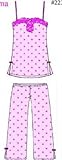 Women's 100% Cotton Jersey Hearts Print Top/Capri Set- Colors Available