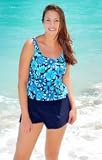Cape Cod Floral Swimdress Swimsuit - Women's Swimwear Plus Size Swimsuits