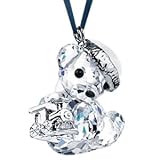 Swarovski Kris Bear With Train Ornament